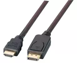 Kabelis vaizdo adapteris EFB Elektronik K5561HQSW.5 — DisplayPort į HDMI Type A, 5 m, Juoda
