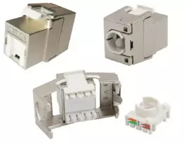 Keystone modulis EFB Elektronik E-20093, plokščias, sidabrinis, RJ-45