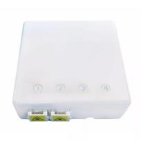 Tinklo jungiamoji dėžutė EFB Elektronik FTTH-BOX-IN-6, plastikinis korpusas, 80×80×28 mm, balta