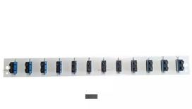 Priedų panelė EFB Elektronik SB-FP-S-12SC-D-V-OS2 — 1U, 12 SC skaidulų prievadai, 432×13×43.5 mm