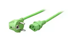 Maitinimo laidas EFB Elektronik EK588GN.3V2 — 3 m, F tipo kištukas į C13, 250 V 10 A, žalias