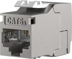 EFB Elektronik RJ45 Keystone Slimline/Shortbody Cat.6A, ekranuotas, 29,2 mm, beįrankis montavimas