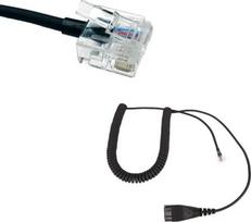 RJ kabelis GEQUDIO, suderinamas su Unify OpenStage/OpenScape WA9404 – telefono ausinių RJ jungties laidas