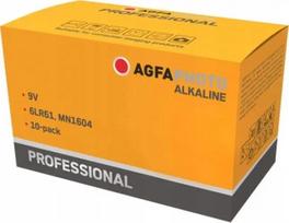 AGFA Professional 9V šarminė baterija – 10 vnt. pakuotė