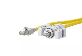 Tinklo kabelis METZ CONNECT E-DAT V6 2m Cat6 S/FTP geltonas
