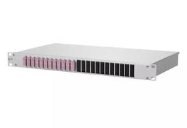 Stovo montavimo 1U panelis OpDAT BTR METZ CONNECT su SC jungtimis, aliuminis/plienas, 482,6×44,5×242,5 mm, pilka