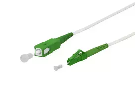 Skaidulinis optinis kabelis METZ CONNECT 151P7EAJA20E SC LC I-V(ZN) H 2 m Baltas