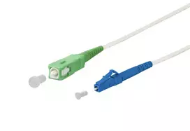 Skaidulinis optinis kabelis METZ CONNECT 151P7EAJO30E SC LC I-V(ZN) H 3 m Baltas