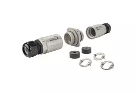 Laidų jungtis METZ CONNECT 14040000-E juoda balta IP69K