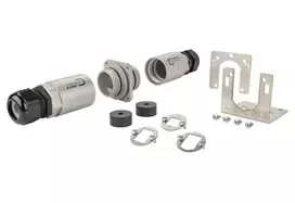 Laidų jungiklis METZ CONNECT 14040010-E juodai baltas IP69K