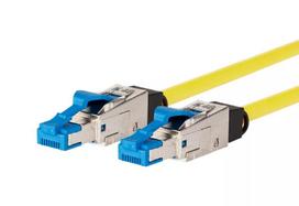 Tinklo kabelis METZ CONNECT 13084H1077-E 1 m Cat8.1 S/FTP geltonas