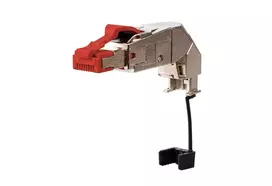 METZ CONNECT 25G RJ45 lauko kištukas pro 360 Raudonas Vyriškas Be halogenų