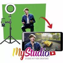 Žalias fonas EASYPIX MyStudio 62020 nešiojamas lengvas sulankstomas fonas nuotraukoms ir vaizdo įrašams