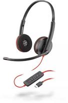 Ausinės POLY Blackwire 3220, laidinės, USB-C, juodos