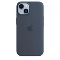 Silicinio dėklo dangtelis Apple iPhone 14 MagSafe Storm Blue