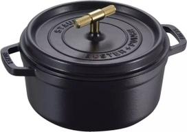 Ketaus apvali kokotė Staub La Cocotte Buster & Punch 24 cm, juoda