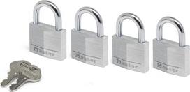 MASTERLOCK 9140EURQNOP 40 mm kombinacinių spynų rinkinys (4 vnt.) – žalvarinis korpusas