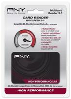 Kortelių skaitytuvas PNY High Performance Reader 3.0 USB 3.2 Gen 1 – CF, SD, microSD, Memory Stick, MMC, juodas