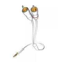 Inakustik 00310005 garso kabelis 5 m 3,5 mm – 2 x RCA baltas