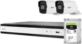 ABUS TVVR36423T Mini PoE vamzdinė stebėjimo sistema su 2 kameromis ir tinklo įrašytuvu