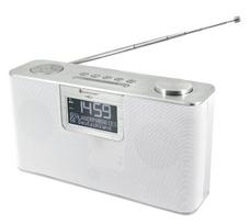 Asmeninis radijo imtuvas Soundmaster DAB700WE – skaitmeninis ir analoginis (DAB+, FM), 12 W RMS, LCD 2,9 col., MicroSD, sidabrinis/baltas