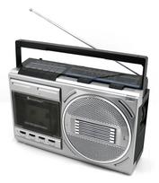 Nešiojamas kasečių grotuvas Soundmaster RR20SI – FM/MW/SW radijas, 3 W RMS, 3,5 mm ausinės, juodas/sidabrinis