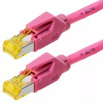 Tinklo kabelis Helos 120086 Magenta 3 m Cat6a S/FTP