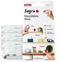 Tesa Sugru visiems tikslams lipni glaistymo masė, 3 vnt., balta