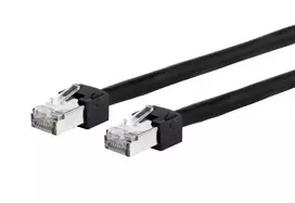 Tinklo kabelis METZ CONNECT 13084F0500-E 0,5 m Cat5e S/UTP juodas