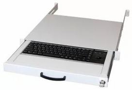 Klaviatūra AIXCASE AIX-19K1UKDETB-W USB PS/2 QWERTZ vokiška balta