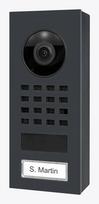 Vaizdo domofono lauko skydelis DoorBird D1101V — 1080p, ypač platus 150° kampas, IR šviesos diodai, IP65, IK08, PoE/DC, antracitas