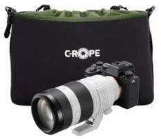 Dėklas fotoaparatui C-Rope CRP-CNB-XL-BLK-2 juodas/žalias su peties dirželiu