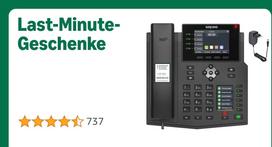 IP telefonas GEQUDIO GZ-8 su lietimui jautriu ekranu ir maitinimo adapteriu (modelis WA9780)