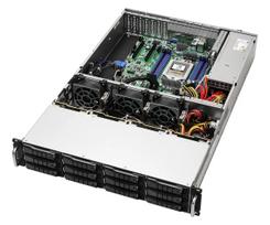 Serverio būstas ASRock 2U12L2S-SIENA (2U) – AMD SoC, Socket SP6, 12×3,5 colio + 2×2,5 colio lizdai, 800W maitinimo blokas, DDR5 iki 96GB