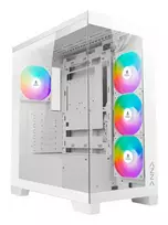 PC korpusas AZZA Cove (CSAZ-570W) – juodas, ATX/Micro-ITX/ITX, 3x120mm šoniniai ventiliatoriai, 1x120mm galinis ventiliatorius, palaiko 2,5 colio ir 3,5 colio diskus