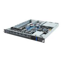 Stovo serveris 1U GIGABYTE E133-C10-AAG1 — lizdas AM5, palaiko AMD EPYC 4004, 4x DDR5 DIMM, 800W 80 PLUS Titanium maitinimo šaltinis