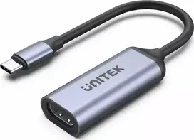 USB-C į HDMI adapteris Unitek V1416B, pilka, vieno prievado vaizdo išvestis