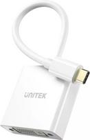 USB-C į DVI adapteris Unitek V1429A01 — 1080p 60Hz vaizdo išvestis