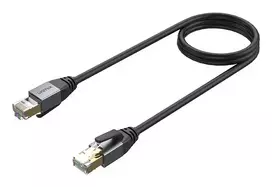 Tinklo kabelis UNITEK C18149AGY03-5M RJ-45 Cat8 5m Juodas