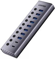 USB šakotuvas Unitek H1315B01-EU — 10 prievadų 5Gbps su atskirais jungikliais