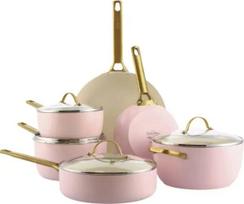 Keptuvių rinkinys GreenPan CC008483-001 – 6 dalių, aukso ir rožinės spalvos