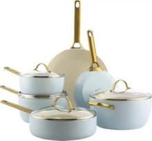 Keptuvių rinkinys GreenPan CC008485-001 – mišrus 6 dalių, mėlynos ir auksinės spalvos