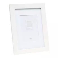 Vieno nuotraukos rėmelis Deknudt S66KF1 P1 Baltas MDF Stiklas Medis 30x40