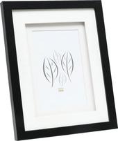 Nuotraukų rėmelis su dvigubu paspartu Deknudt S65KK2 juodas 13x13 cm