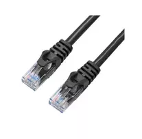 Tinklo kabelis X-Shield XS-CAT6-UUTP-BLK-1M juodas U/UTP 1 m