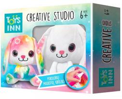 Kūrybinis rinkinys Creative Studio Stnux – zuikio minkštas žaislas spalvinimui, vaikų piešimo rinkinys