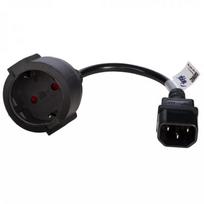 Maitinimo laidas Akyga AK-PC-10A — CEE7/4 į IEC, 0,15 m, 10 A, 250 V, juodas