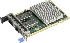 Tinklo adapteris Supermicro AOC-A25G-M2SM – QSFP28 vidinė sąsaja, pasyvus aušinimas, 15 W, 76×115 mm
