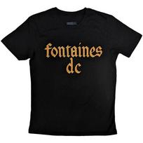 Fontaines D.C. Gothic Logo T-Shirt Black New L