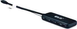Club3D USB centras CSV-1548 4 prievadų 10G duomenų centras su PD3.0 įkrovimu, 10Gbps, 5 USB-C prievadai